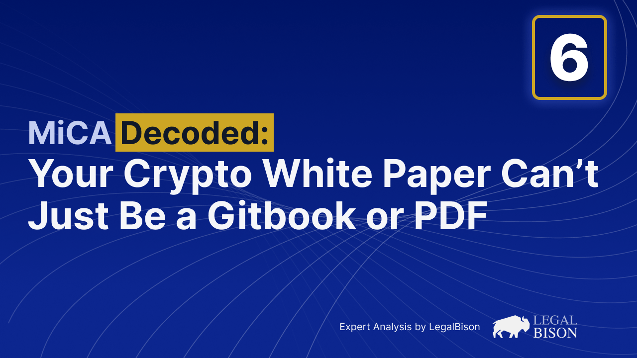 Your Crypto White Paper Can’t Just Be a Gitbook or PDF – Legal Bitcoin News